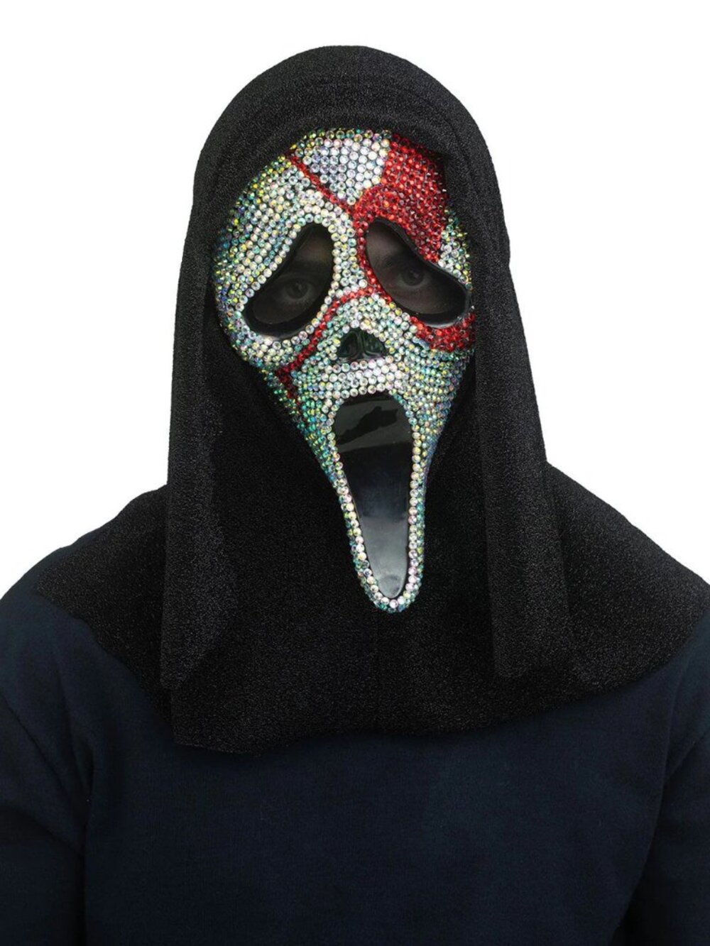 Ghost Face Bloody Bling Adult Mask